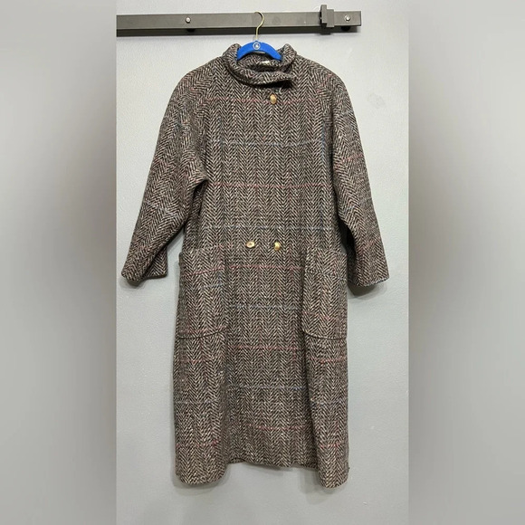 Central Park International Jackets & Blazers - Vintage CPI Long Wool Tweed Coat Classic Timeless  Academia inspired-Size:12
